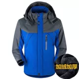 Зимняя флисовая удерживающая тепло рабочая мужская куртка для работы, увеличенная толщина, большой размер