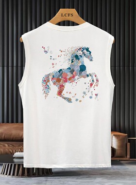 BX1200纯棉230克无袖背心 黑白灰色P16 S到4XL