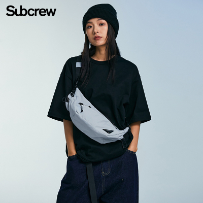 Subcrew日系休闲斜挎包运动腰包