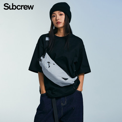 Subcrew日系休闲斜挎包运动腰包