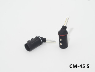 CMaudio  45度角 香蕉插头 喇叭线香蕉插  银香蕉插头