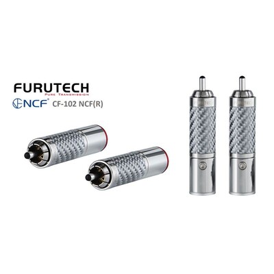 原装Furutech 古河 CF-102 NCF 碳纤维免焊 新旗舰RCA信号线插头