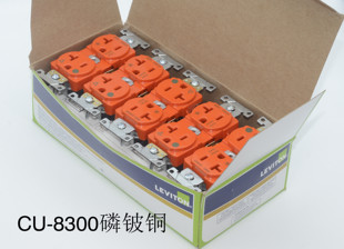 模拟风格 磷铍紫铜  无染色 独立接地屏蔽插座 8300 经典