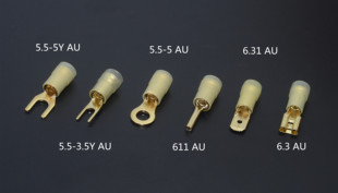 196度冷冻处理 真正 接线耳 35元 紫铜镀金带铜套 10个 24K金