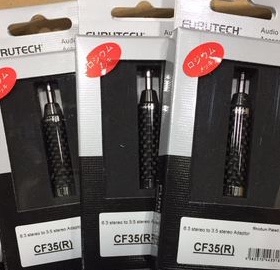 FURUTECH古河 CF35 R 旗舰碳纤维镀铑 6.3mm转3.5mm 耳机转换插头