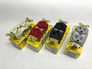 正品 美标电源插座墙插 HUBBELL荷宝 发烧级纯铜 插芯 HBL5362 原装