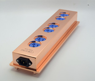 BASE POWER &HUBBELL 5362纳米紫铜 分插 COW 6位电源排插 KING