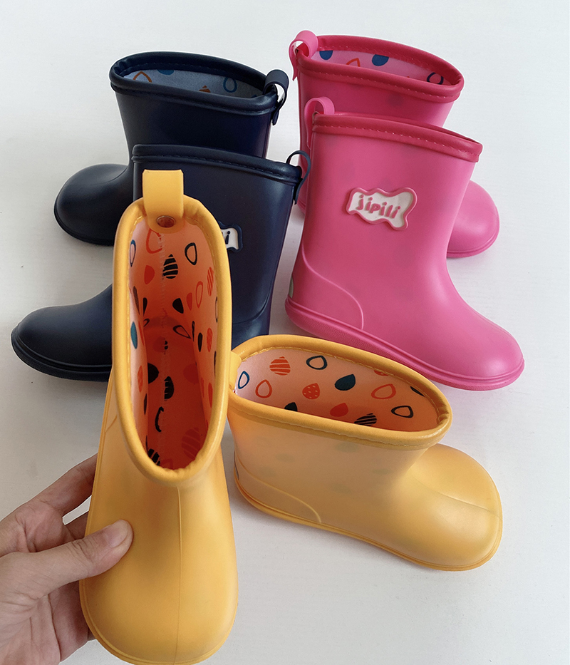 輕便學生兒童雨靴日系短筒