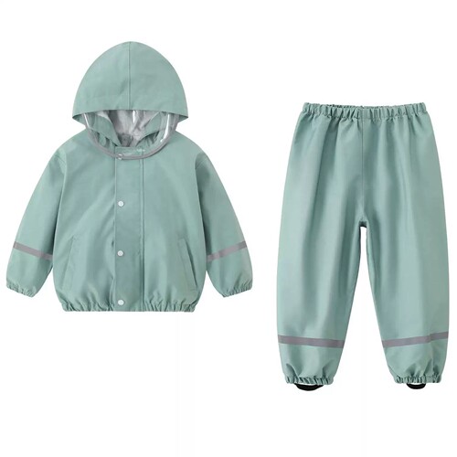 儿童雨服下水裤雨衣连体套装全身雨裤女童幼儿园分体男赶海防水