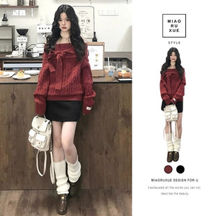 独特漂亮穿搭配一整套巨好看 2026新款 圣诞红色两件套 女装 深冬季