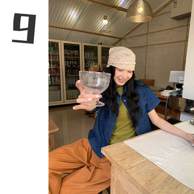 春夏季外搭正肩短袖港味上衣