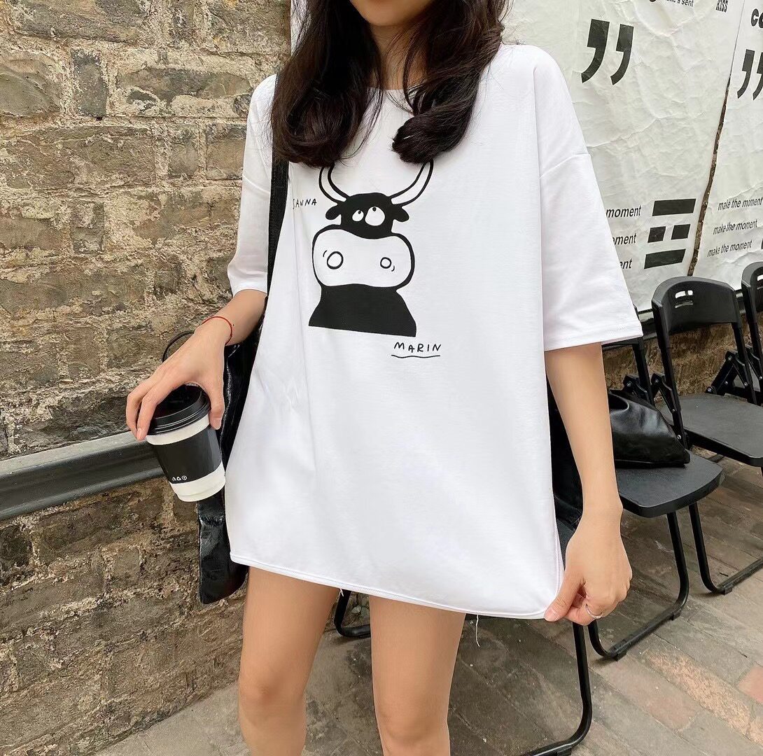 薄款棉质女士韩版短袖