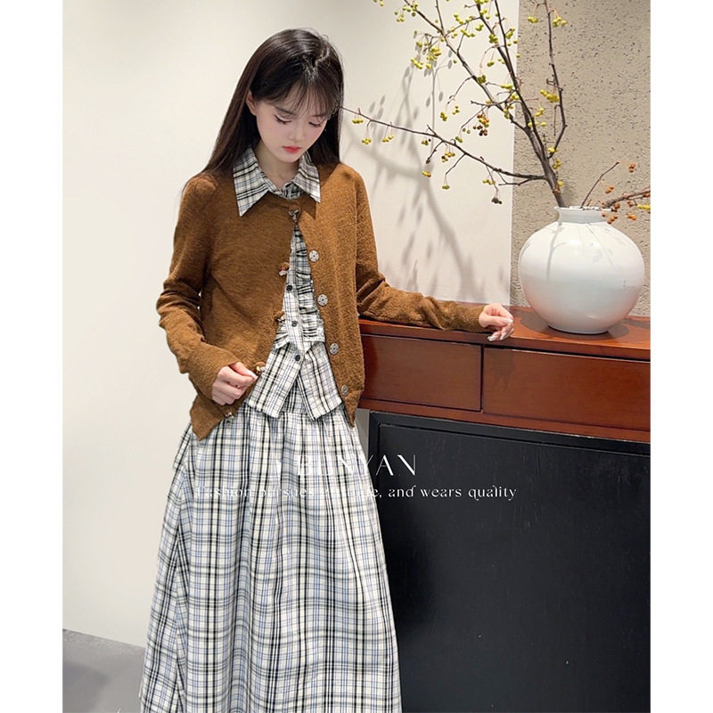 BENYAN本言气质港味设计感秋季百搭羊毛开衫瘦针织小衫外套上衣女,女装/女士精品,毛衣,淘宝优惠券,粉丝福利购,淘宝优惠卷