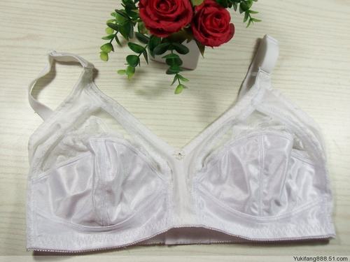 缩胸白色半透明蕾丝超薄大罩杯