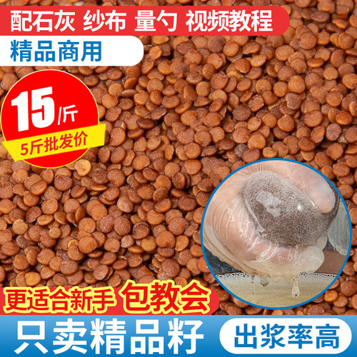 手搓冰粉籽冰粉材料商用