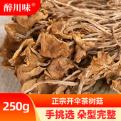 新鲜茶树菇干货250g四川特产无硫熏煲汤优质开伞商用优质干茶树菇