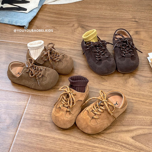 洋气复古时尚百搭魔术贴穿脱