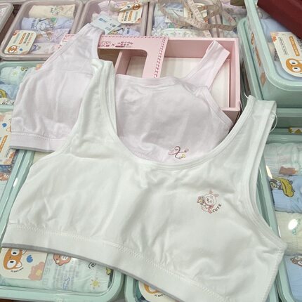 海蓝乐章一阶段少女文胸背心8-12岁女童内衣中小学生防凸点蚕丝衬