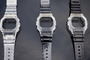 卡西欧5600E表壳表带DW B5600 5600SK透明3229小方块冰川冰韧GW