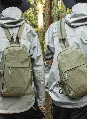 多功能两用胸包男女户外出行旅行轻便小型双肩包运动登山包斜挎包