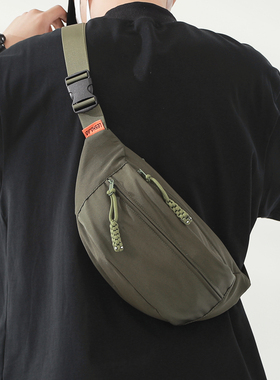 斜挎包男款休闲胸包2026新款时尚潮牌小挎包女轻便运动腰包单肩包