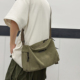 复古帆布包斜挎包男款 单肩包大容量旅行运动健身包男士 潮牌邮差包