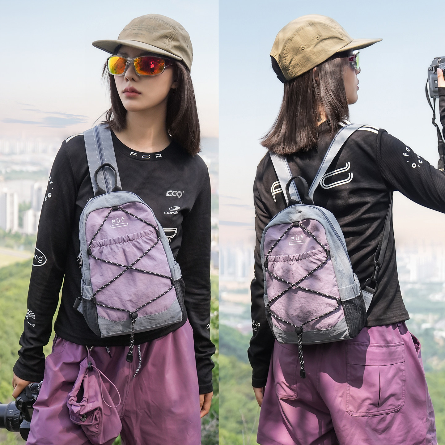 两用胸包轻量化小型背包图片