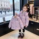 新款 女童冬装 库洛米棉衣2025年冬季 儿童加厚连帽外套卡通碎花上衣