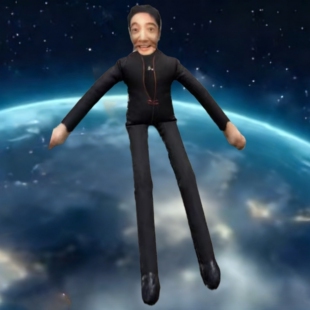 撒贝宁老鼠干春晚搞笑创意小红书同款抽象玩偶铁丝骨架玩偶摆件