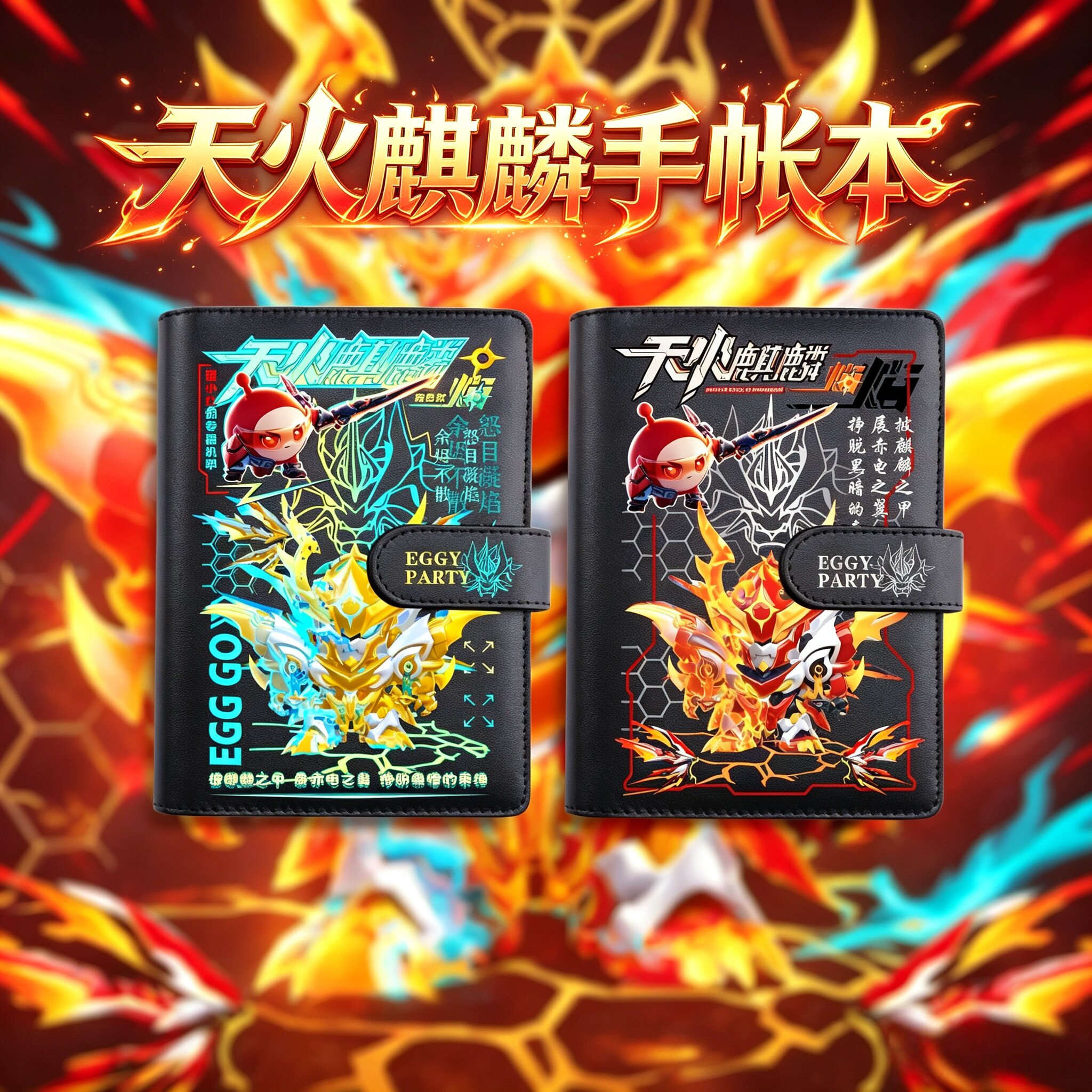 蛋仔派对天火麒麟手帐本活页本