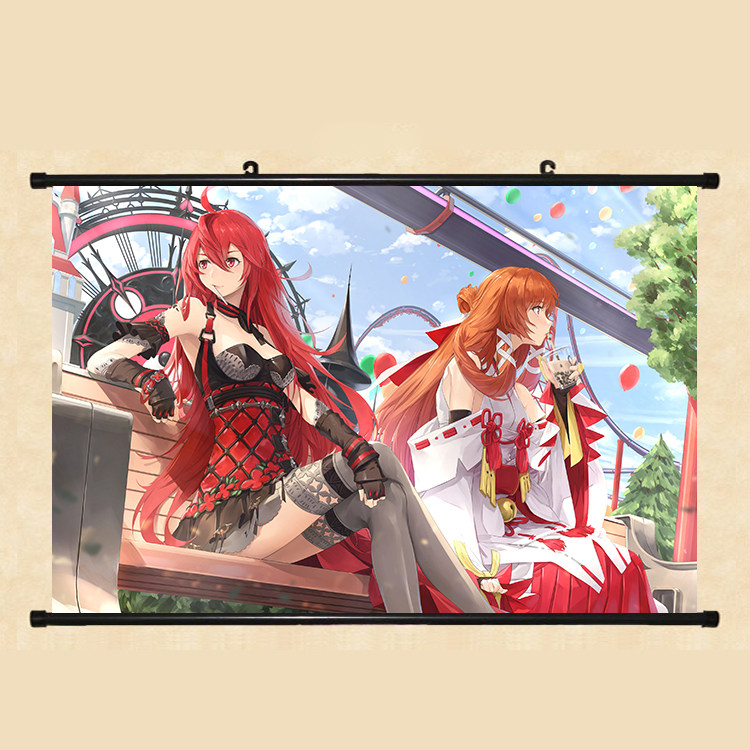 龙族动漫周边上杉绘梨衣诺诺卷轴挂画海报壁画礼物定制包邮