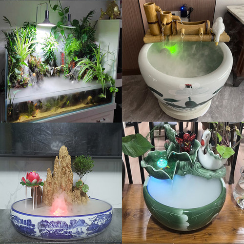 大雾量超声波加湿造景雾化器盆景