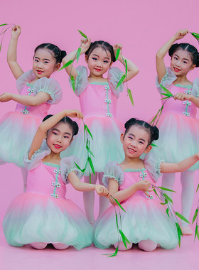 六一儿童演出服幼儿园蓬蓬纱裙女童云川之舞桃萌幺幺学生舞蹈服装