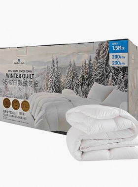 山姆正品全新Members Mark防螨白鹅绒冬被立体方舱工艺95%白鹅绒