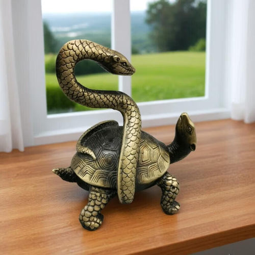 四方位蛇龟二将摆件玄武