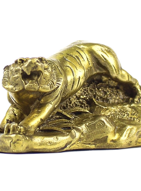 铜虎摆件金虎吉祥物老虎