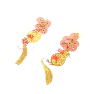 玄众阁2025年蛇年六八铜钱吉祥物中宫八铜钱东北五黄六帝铜钱一串