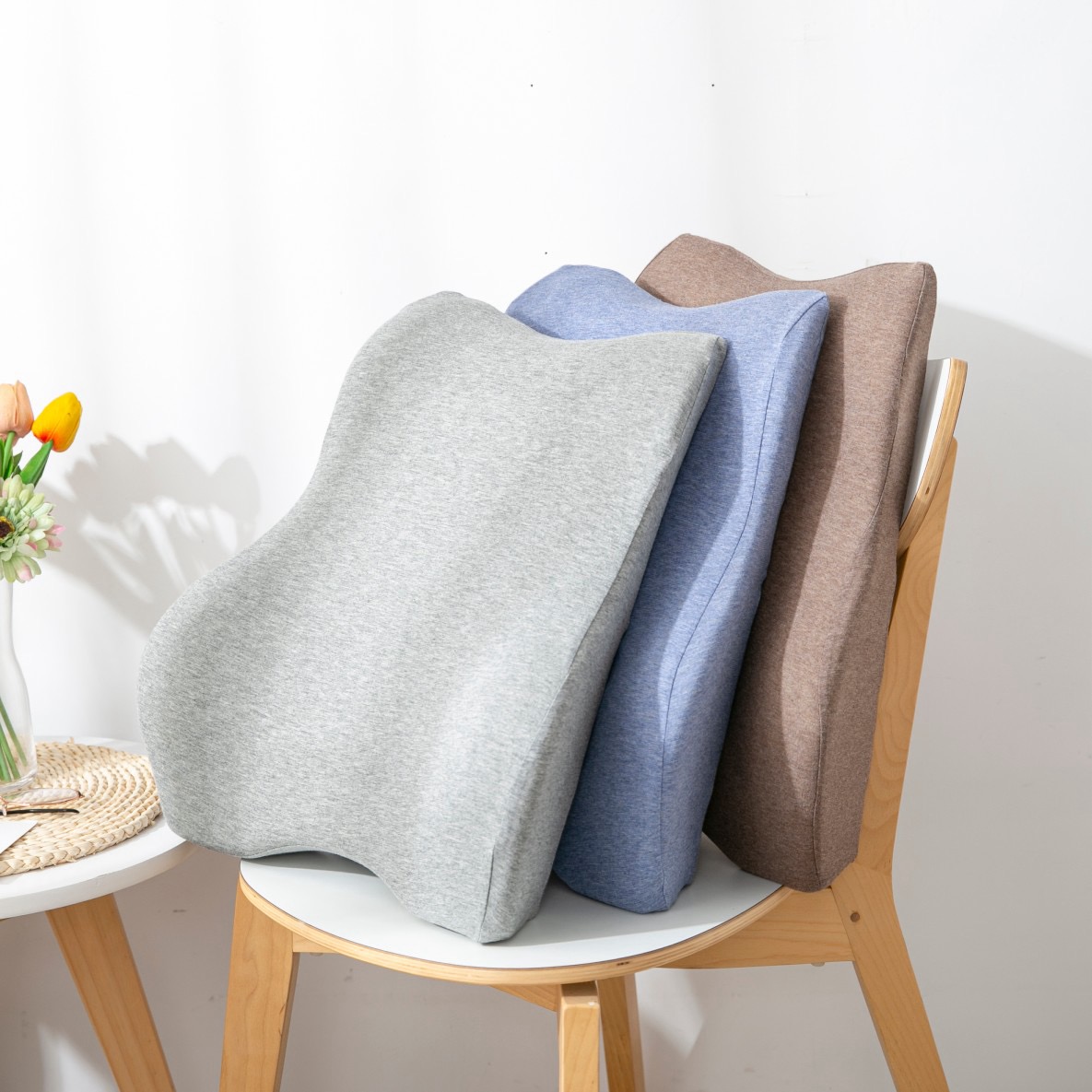 通用记忆棉办公室汽车护腰靠背