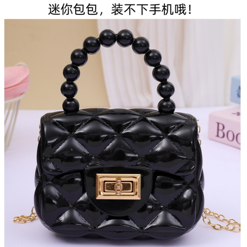 小方包菱格果冻包链条潮流斜挎包