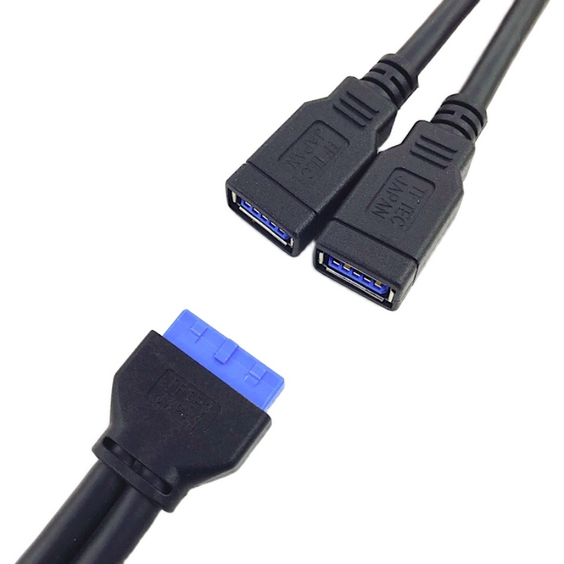 20pin转标准双口usb3.0