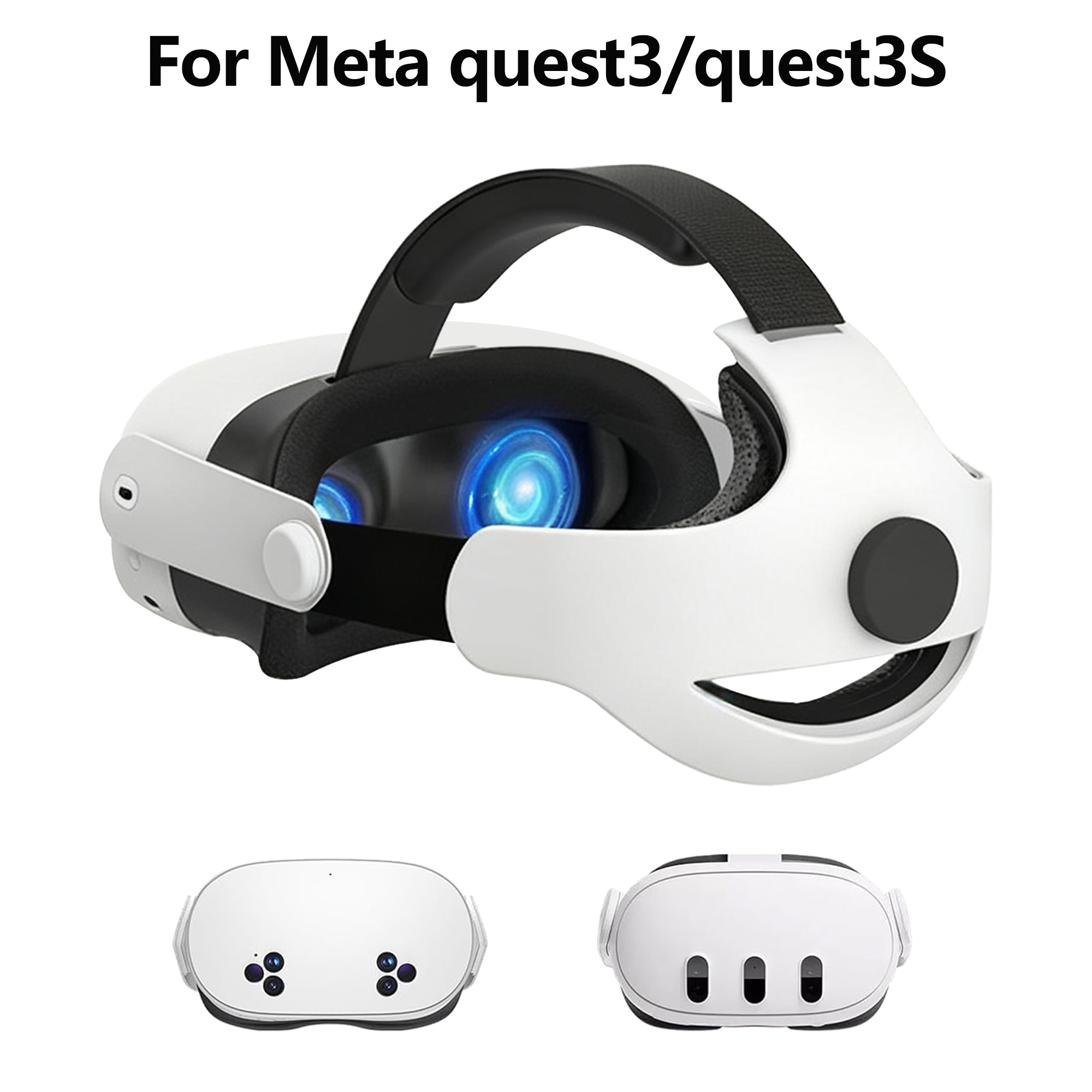 适用于Meta quest3/3s精英头带舒适透气减压减重可调节收纳包配件