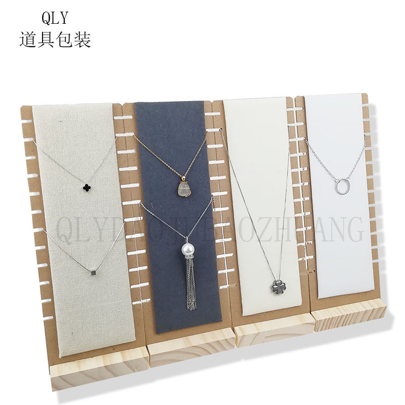 简单款全实木底座项链手链立放精美欧韩饰品展示板柜台陈列道具,饰品/流行首饰/时尚饰品新,首饰展示架,淘宝优惠券,粉丝福利购,淘宝优惠卷