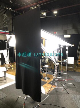 影视黑旗Floppy 48″ x 48″ 黑旗框旗板架黑布延长吸光挡光板4*4