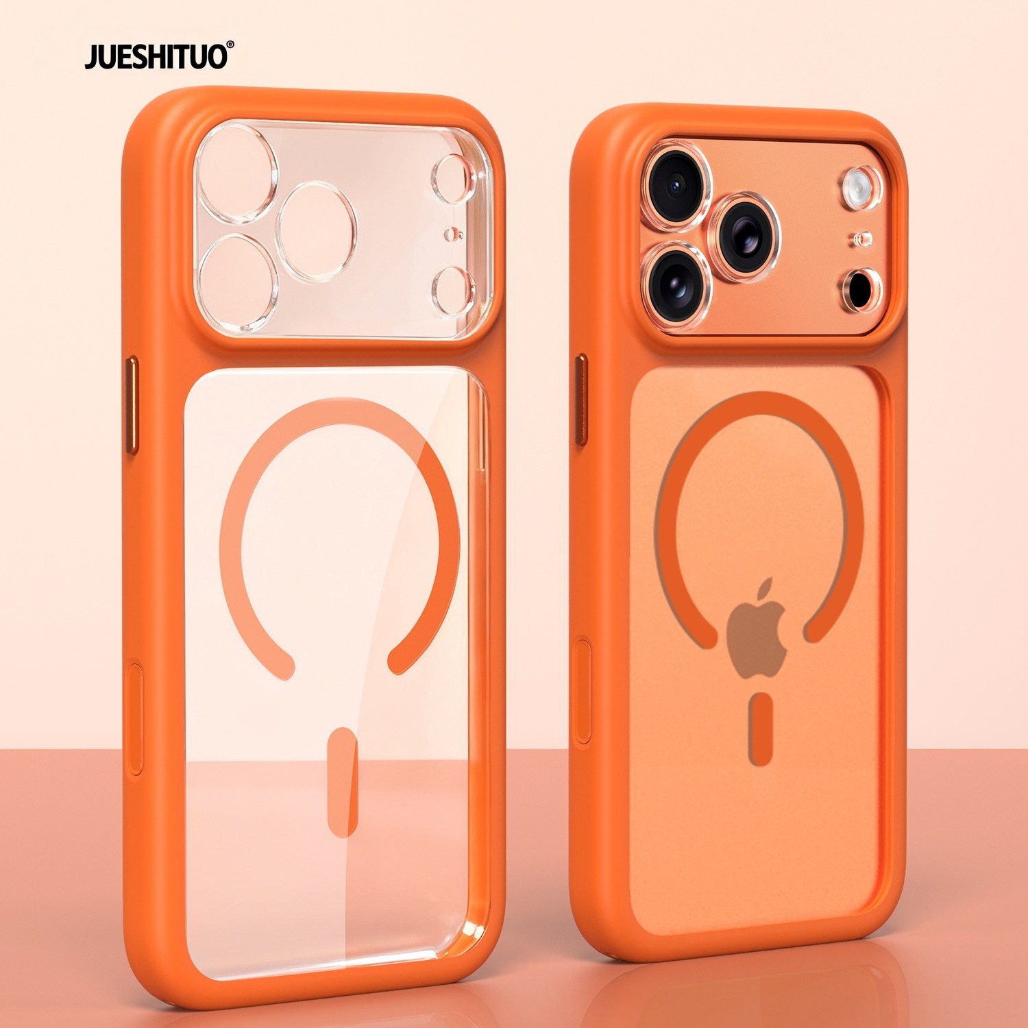 爵士驼适用iphone17手机壳苹果17promax手机壳硅胶透明镜头全包防摔2025新款磁吸17系列保护壳高级感pm软壳女