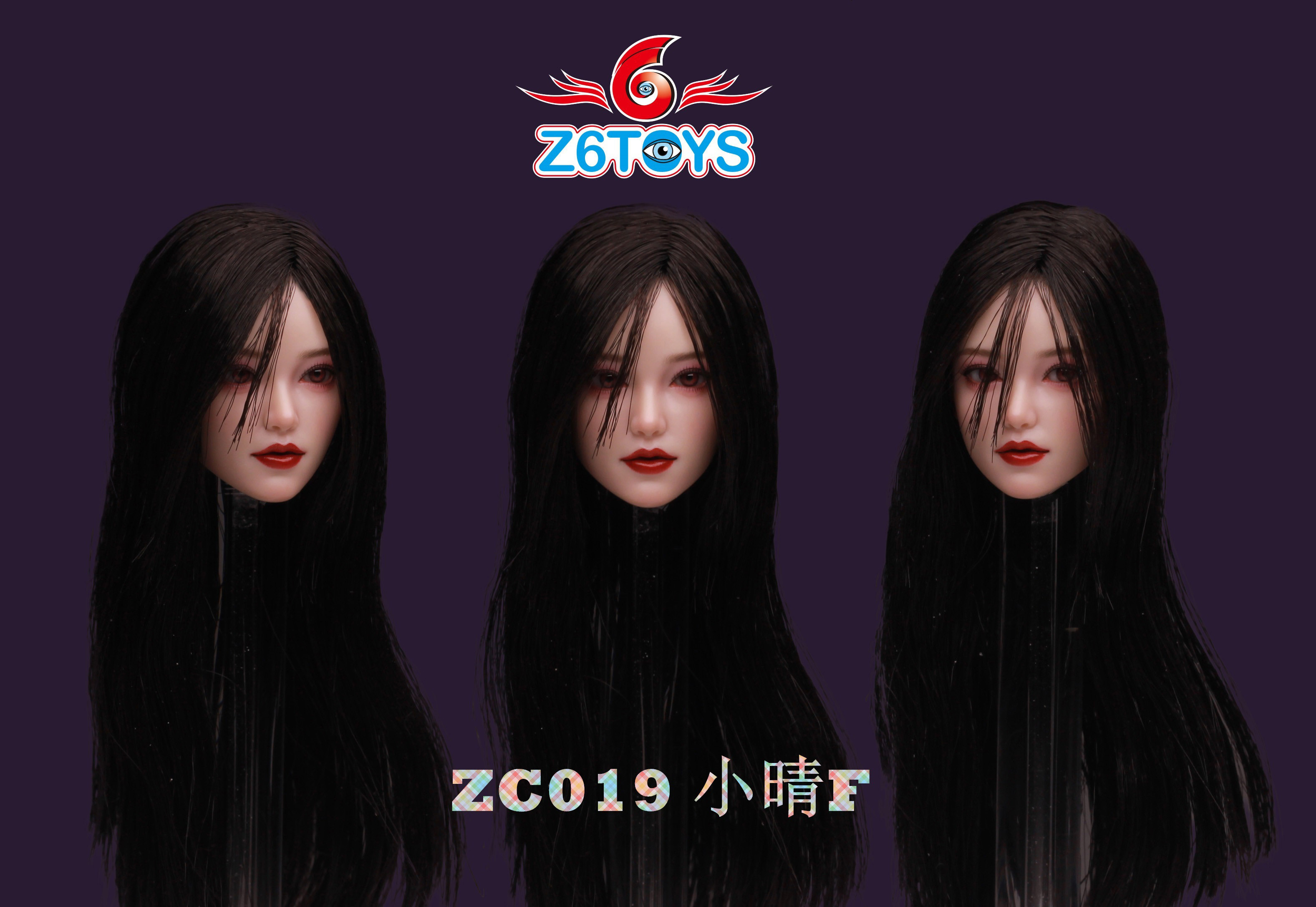 thumbnail for Order accepted for Z6TOYS 1 6 Xiaoqing ZC019ABCDEF Asian eye-moving beauty head sculpting