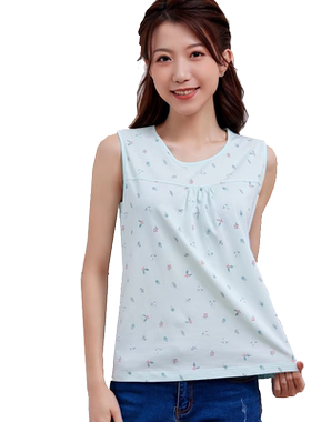 新1系简约纯棉女宽松背心