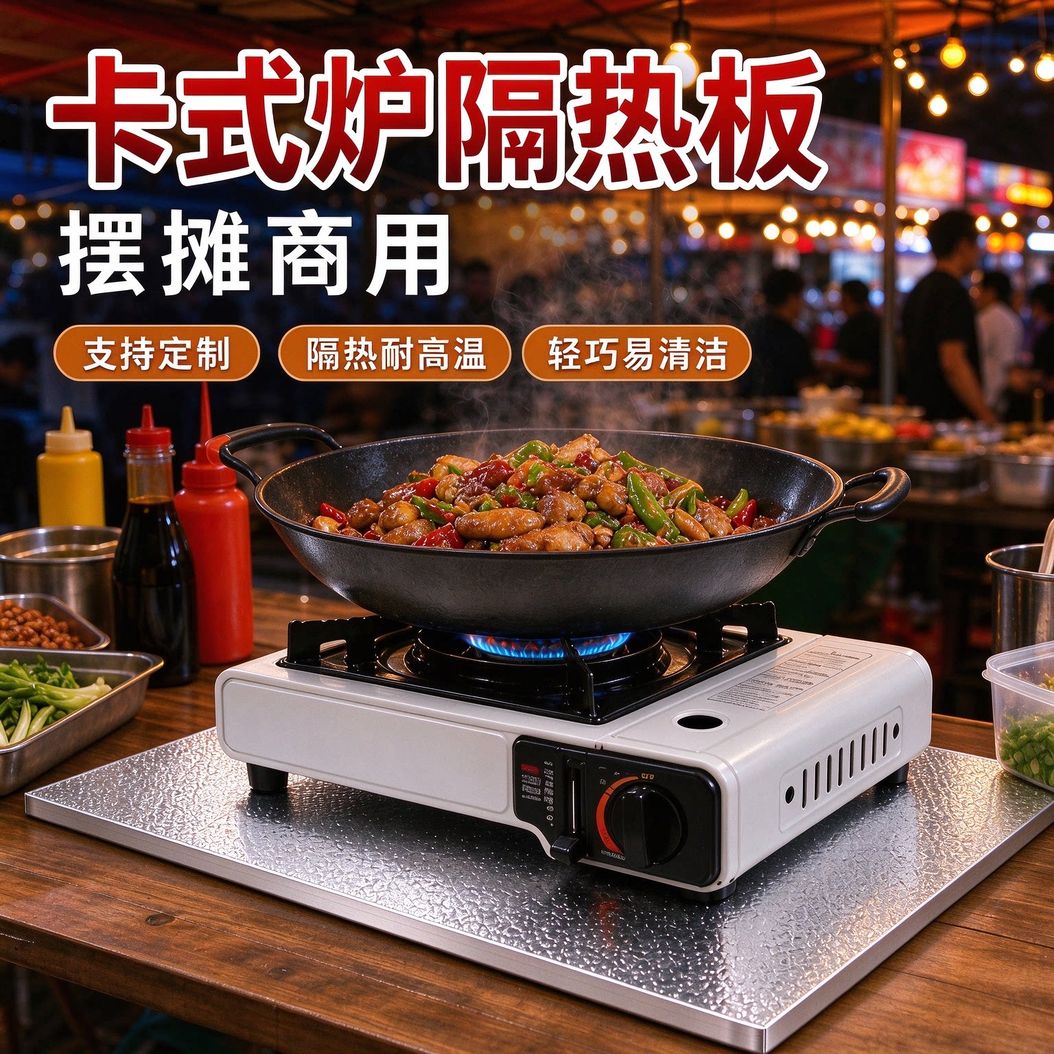 卡式炉隔热板耐高温防火板摆摊