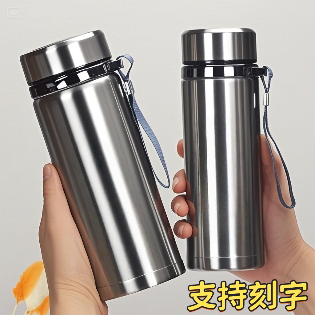 便携不锈钢304车载大容量泡茶商务男女保温316保温杯大口径水杯