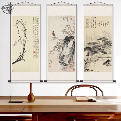 张大千兰花名家卧室景区礼品挂画