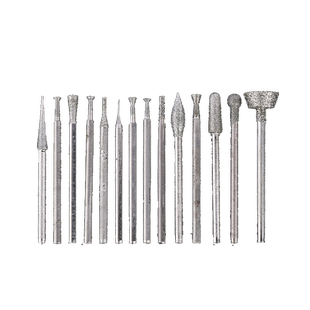 电动金刚砂磨头玉雕工具翡翠原石开窗石头打磨钻头玉石雕刻2.35针